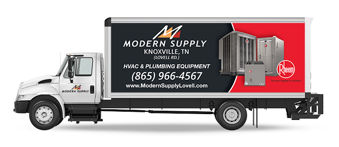 Modern Supply Delivery Truck